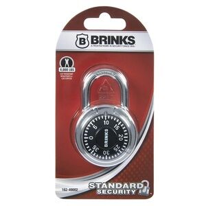Brinks 1-7/8in (50mm) Steel Dial Combination Padlock NWT